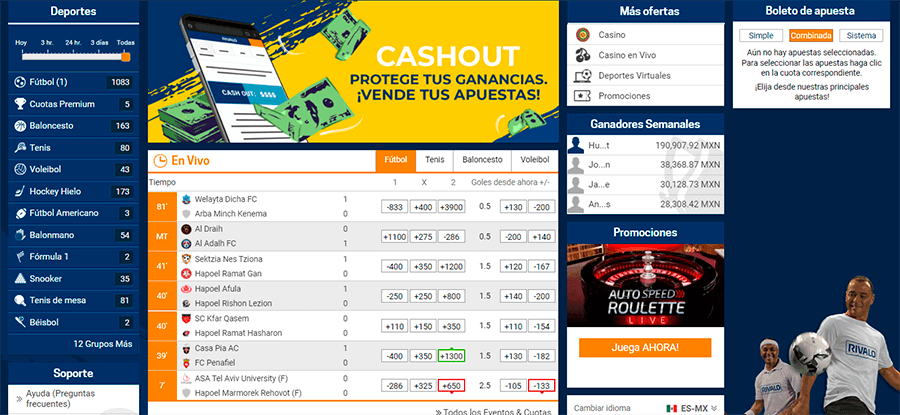 Como funciona las apuestas deportivas Rivalo México